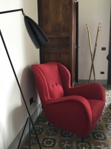 Suite design, dettaglio poltrona