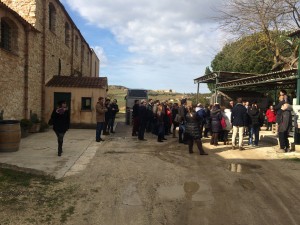 I partecipanti in visita alla tenuta Sallier de la Tour