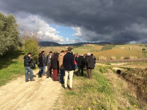 I partecipanti in visita alla tenuta Sallier de la Tour