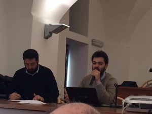 Il presidente della Pro loco di Camporeale Benedetto Alessandro illustra il progetto